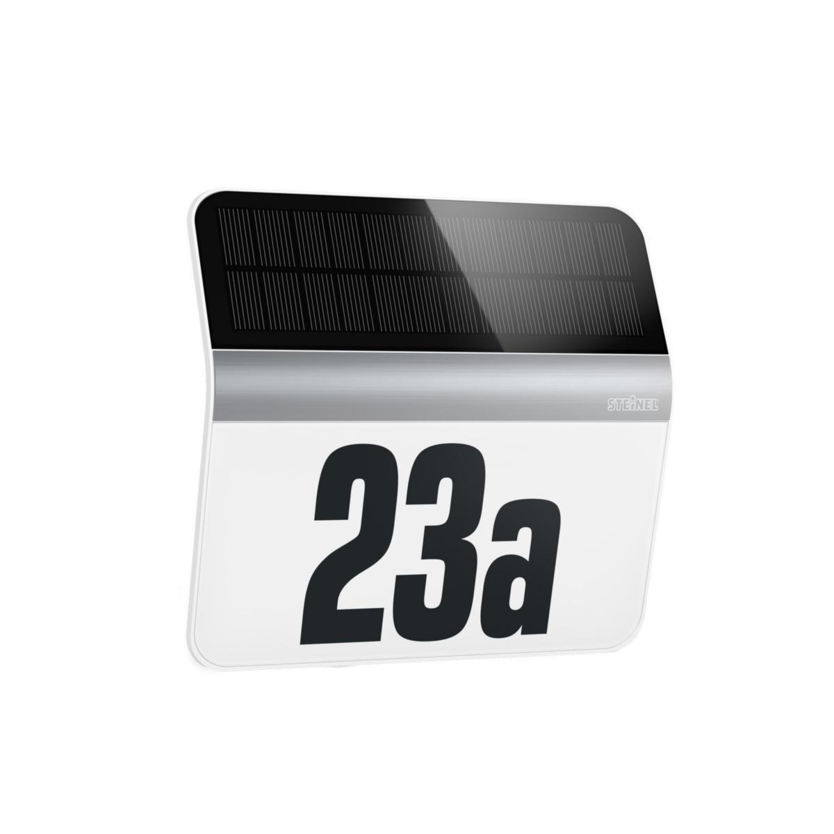 Väggarmatur XSolar - HUSNUMMERARM LED M SOLPANEL XSOLAR LH-N EDEL