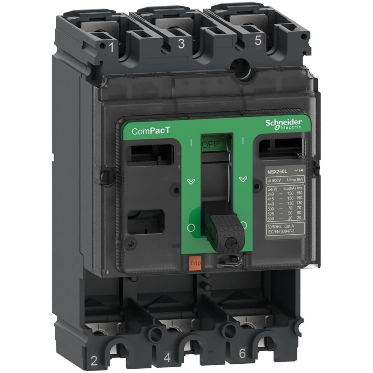 ComPacT NSX100 / 160/250 circuit breaker - NSX160N 50kA AC 3P 160A C16N3