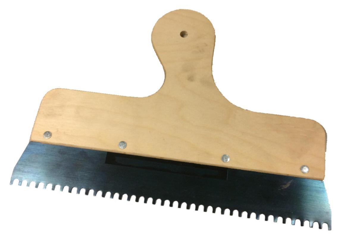 Notched Trowel KGC 5432-5433 - NOTCHED TROWEL KGC 5432 300MM WOODEN HANDLE