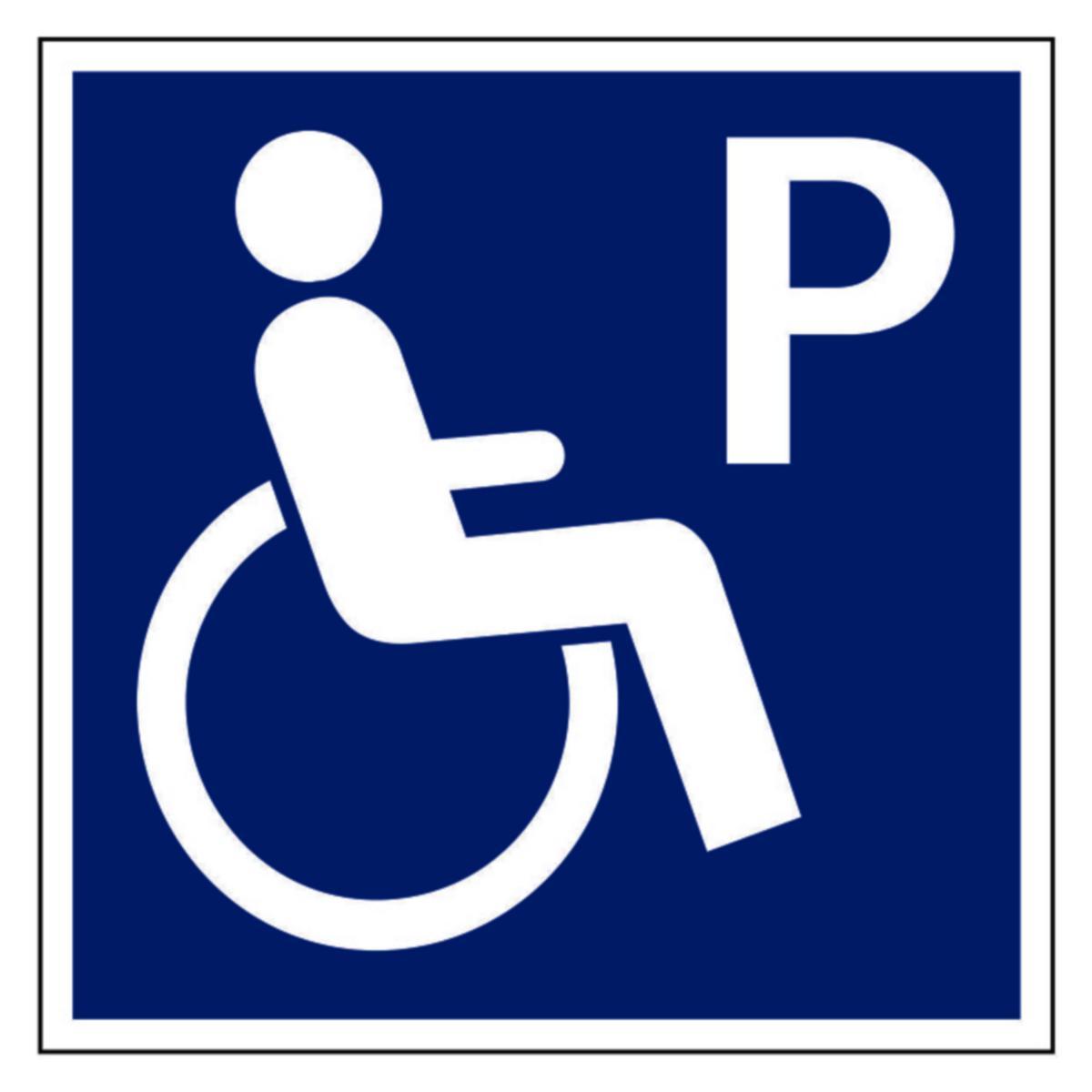 Skylt "Handikapp Parkering" - SKYLT "HANDIKAPPARKERING" 310X310MM