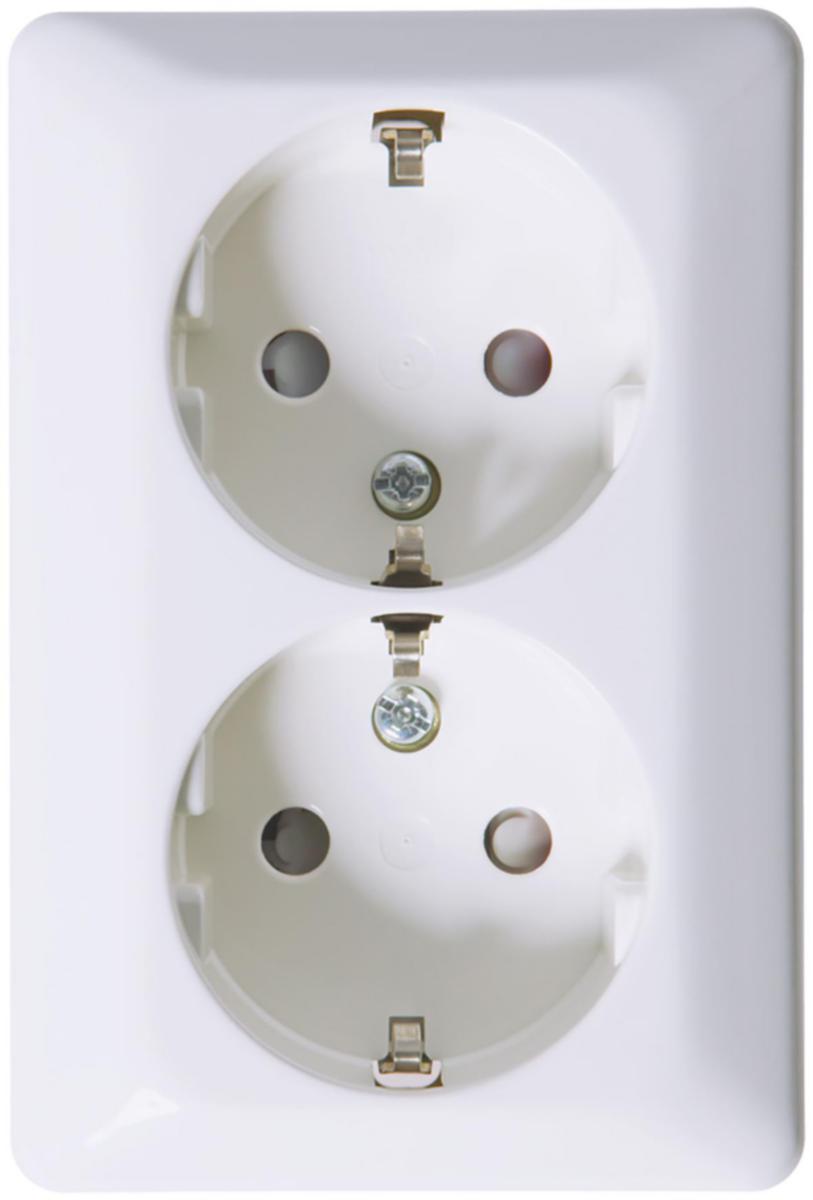 Elko-Qvik wall socket for surface mounting, - RS1090 PT SOCKET OUTLET PW EKO07684