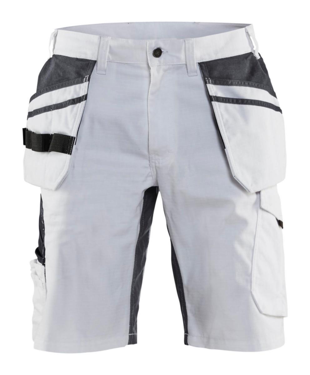 Shorts Blåkläder 1099-1330 - MÅLARSHORTS MED STRETCH VIT/MÖRKGRÅ C44