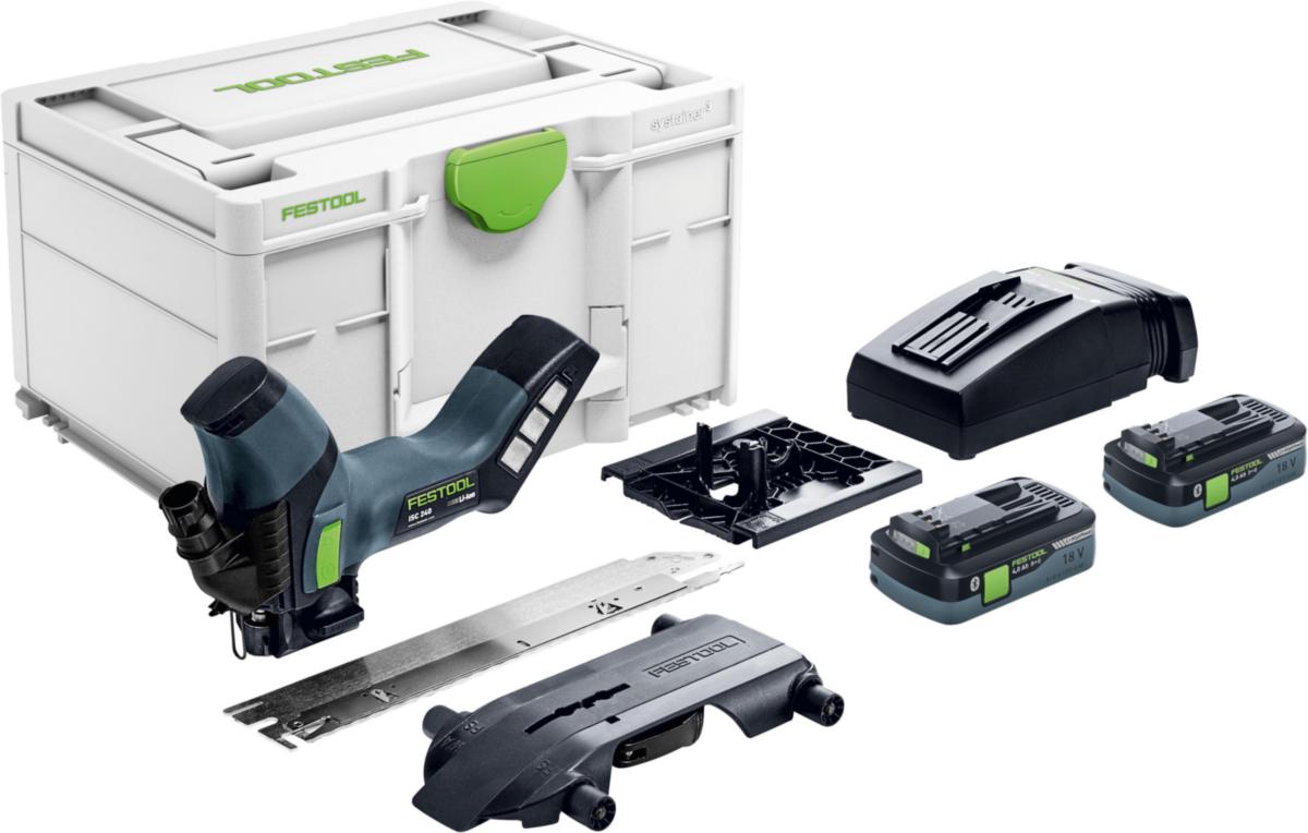 Isolersåg Festool 18 V ISC 240 Li 4,0 EBI-Plus - ISOLERSÅG FESTOOL ISC240 PLUS 18V. 2 BATT. 4.0AH. LADDARE