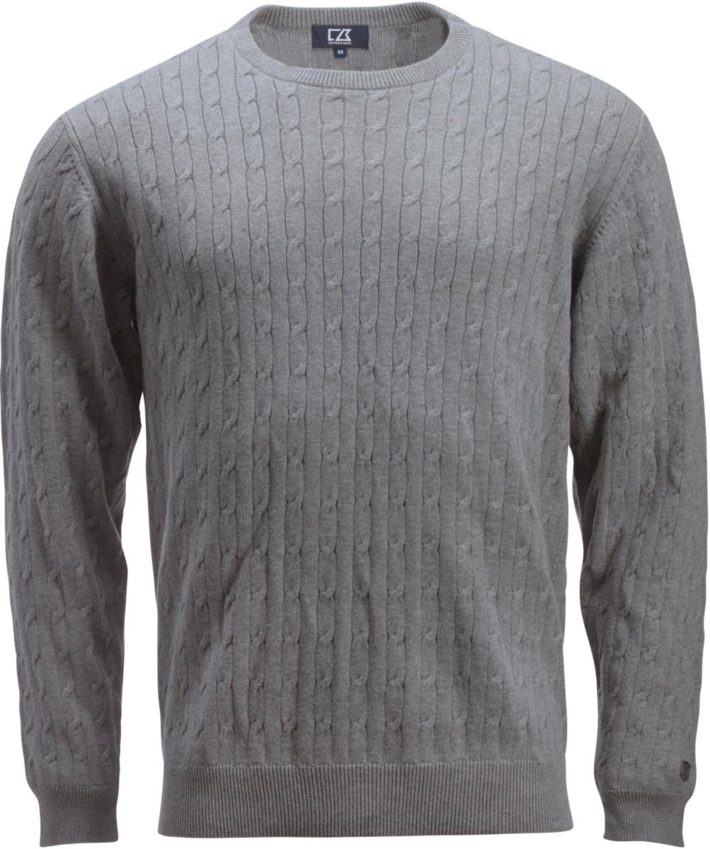 Tröja Cutter & Buck Blakely - TRÖJA C&B KNITTED 355402 GRÅMELERAD STL XL
