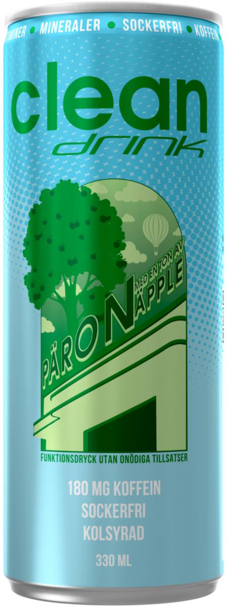 Energidryck Clean - ENERGIDRYCK CLEAN DRINK ÄPPLE/PÄRON 33CL