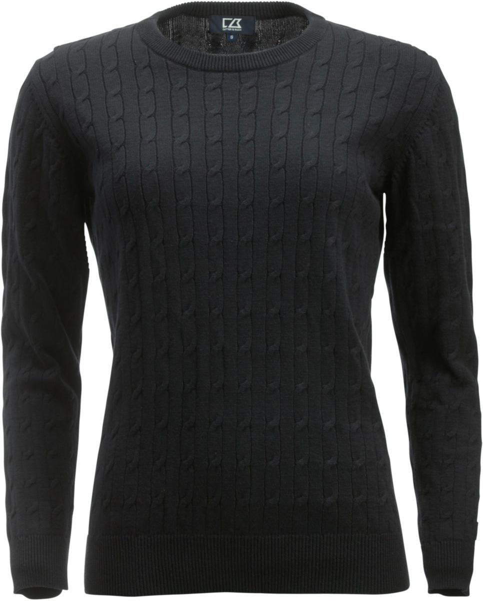 Tröja Cutter & Buck Knitted Dam - TRÖJA C&B KNITTED 355403 DAM SVART STL 3XL
