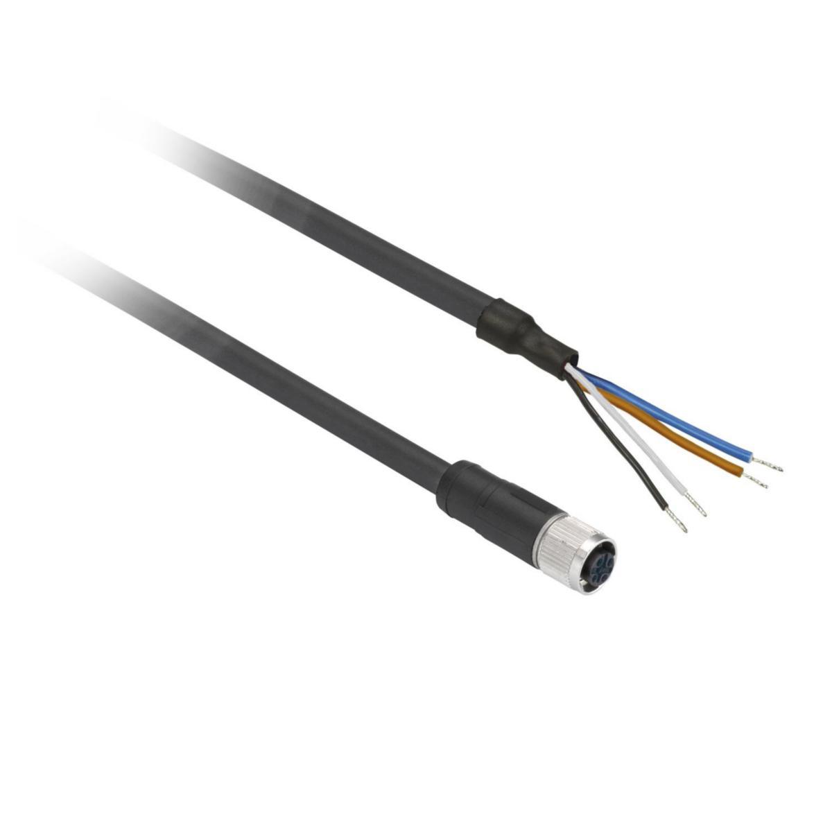 Kabel och kontaktdon PUR XZCP - KABEL 5M M12 RAK PVR XZCP1164L5