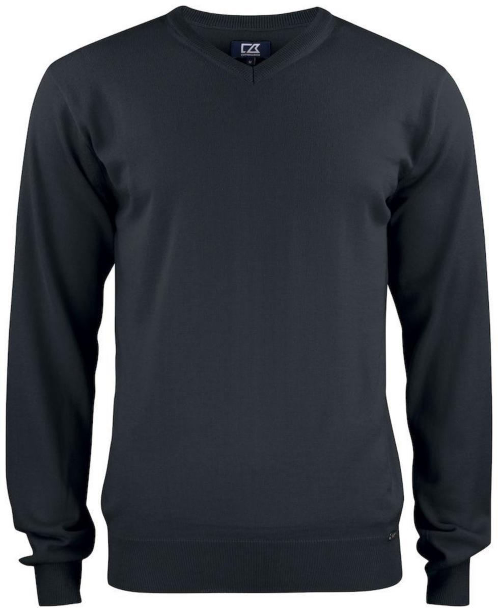 Tröja Cutter & Buck Everett V-neck - TRÖJA C&B EVERETT 355430 V-NECK SVART STL XL