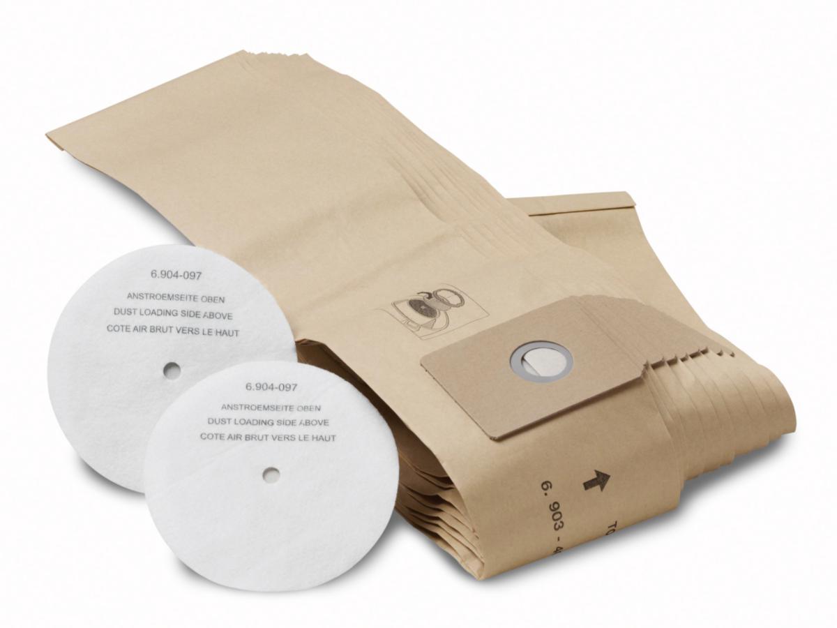 Pappersfilterpåse Kärcher för NT 201 - PAPPERSFILTERPÅSE KÄRCHER F NT201 10-PACK