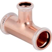 T-pipe, with reduced branch, copper, Mapress