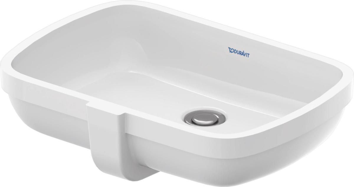 Tvättställ Qatego för infällt, Duravit - DURAVIT QATEGO TVÄTTSTÄLL 480X320, INFÄLLT F.UNDERLIMN