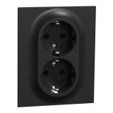 Wall outlet 2-way low, Elko One