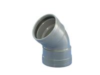 Elbow with two sleeves Wafix PP 45°, Wavin