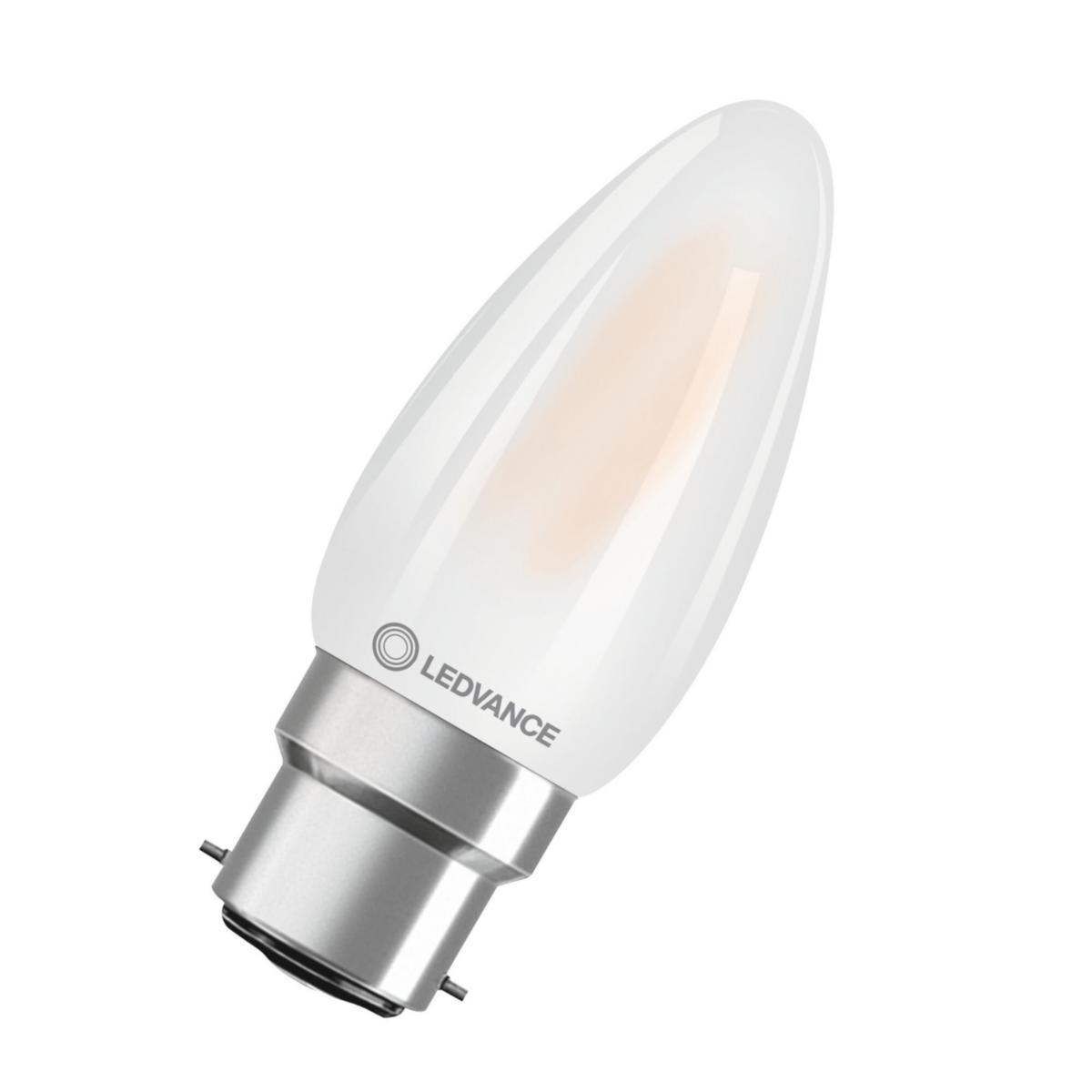 LED-lampa Performance, Kron, Filament, ej dimbar - LED KRON 40 MATT 827 B22D 4099854069338