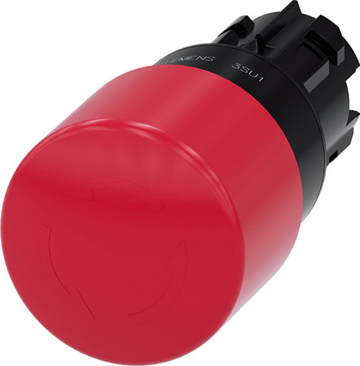 Svamptrycke plast 3SU1000 - SVAMPTRYCKKN 32MM RÖD 3SU1000-1GB20-0AA0