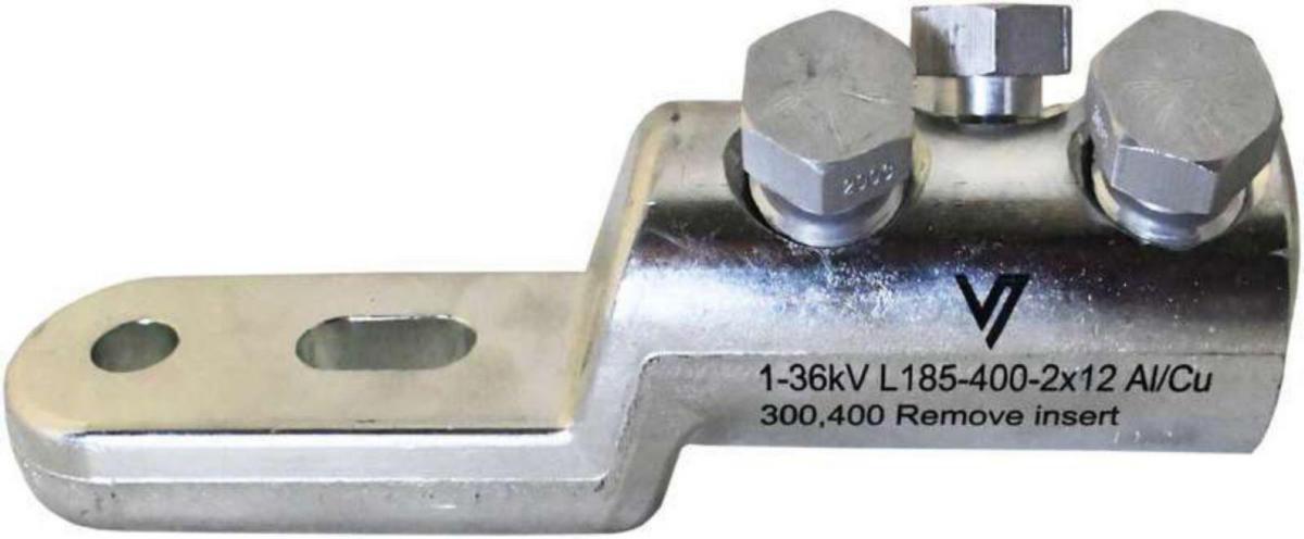 Skruvkabelsko 1-36kV, dubbla hål - SKRUVKABELSKO 1-36KV L185-400 X2X12 AL/CU