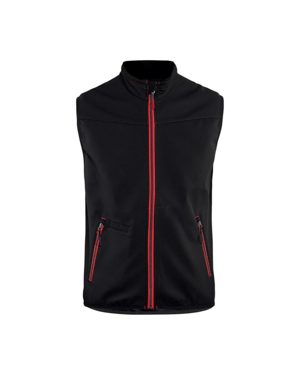 Softshellväst Blåkläder 3850-2516 - SOFTSHELLVÄST BLK 3850-2516 SVART/RÖD XXXL