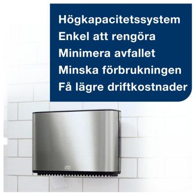Dispenser tork toapapper mini t2 mini jumbo rostfri svart...