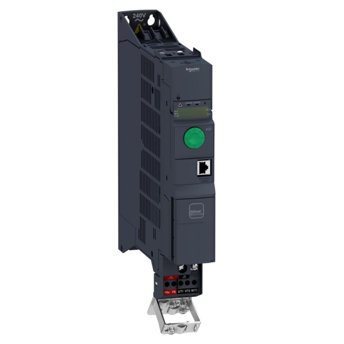 Frekvensomriktare Altivar Machine 320 Bok - FREKV OMR 0.75KW 230V 1F BOK ATV320U07M2B