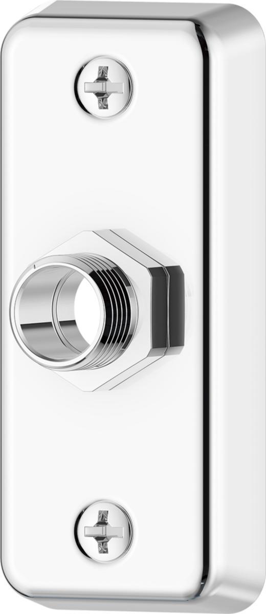 Väggbricka 1-håls för Pex, Mora/FMM - FMM/MA ENKEL VÄGGBRICKA G1/2 KROM. PEX 16 MM