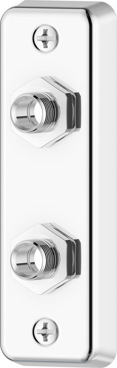 Väggbricka 2-håls 60cc för CU, Mora/FMM - FMM/MA DUBBEL VÄGGBRICKA CU12-3/8. 60C/C