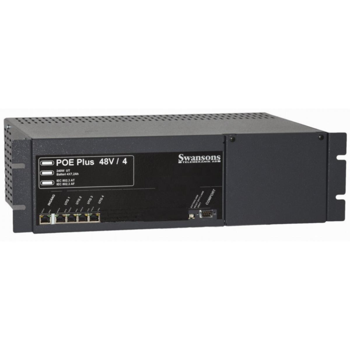 Switch UPS 4+1 port 19" PoE - POE SWITCH UPS 4+1 PORT 19"
