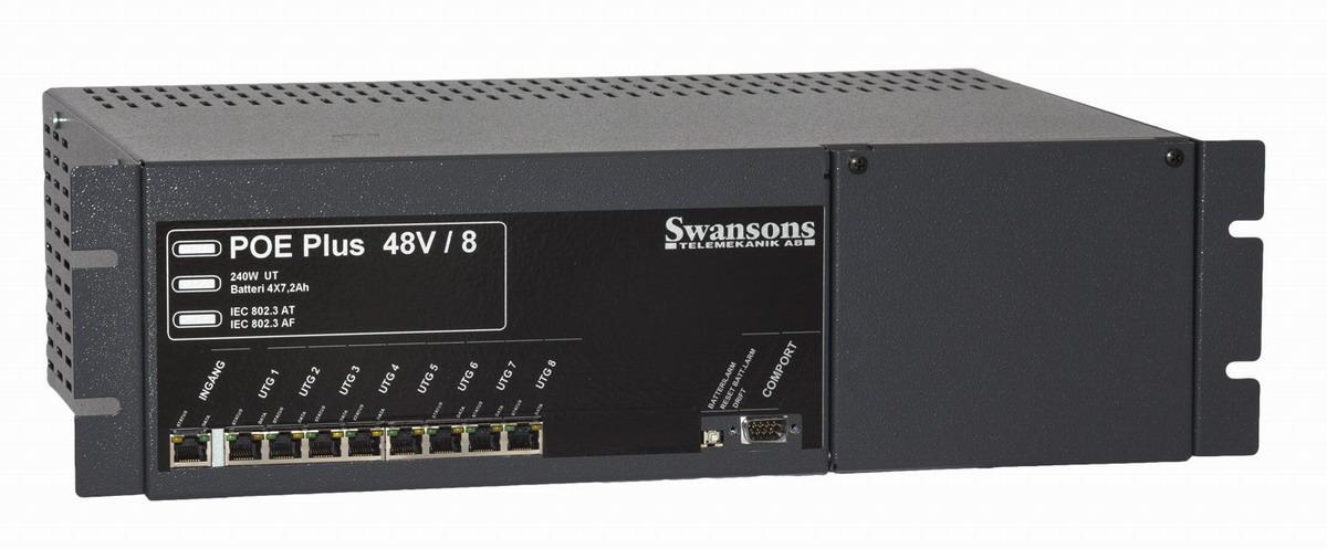 Switch UPS 8+1 port 19" PoE - POE SWITCH UPS 8+1 PORT 19"