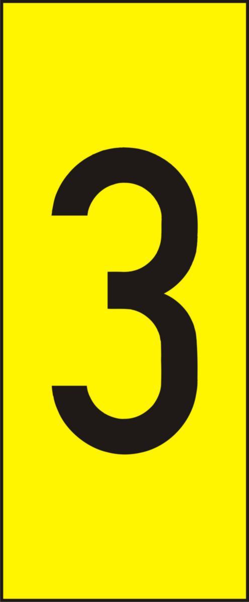 Labelling system H10, Yellow with black numbers - MARK SYST H10 YELLOW NO 3