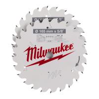 Cirkelsågklingkit Milwaukee W165X24T+24T 5/8 2P