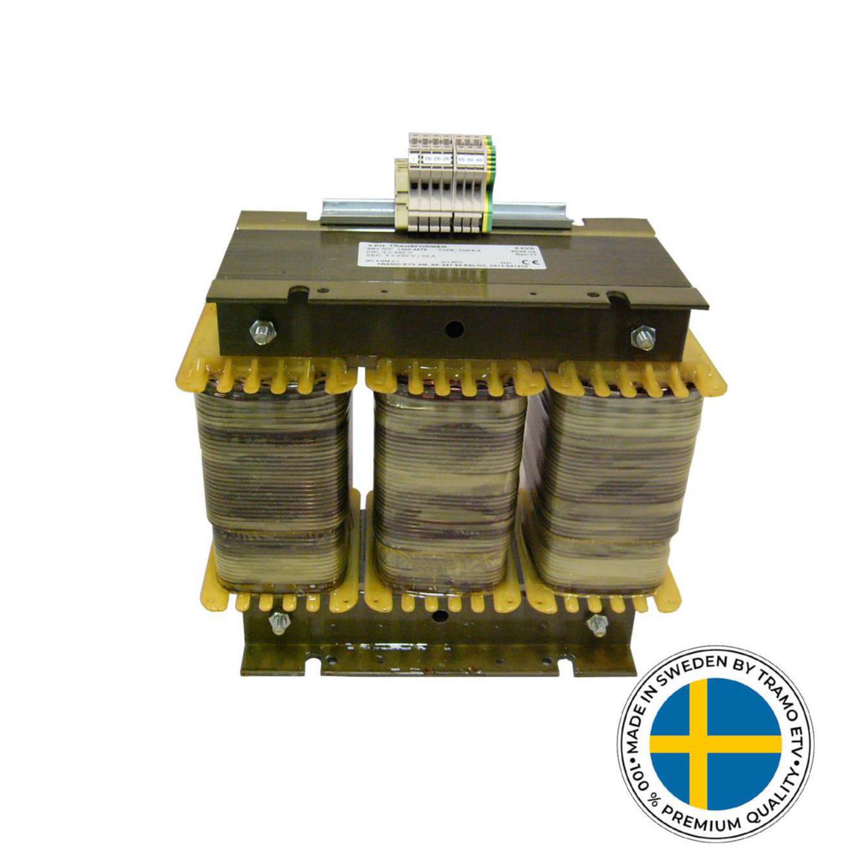 Trefas okapslad fulltransformator TOFS - TRAFO 10KVA 200-230/400V IP00 TOFS-10 200-230/400V, 10KVA