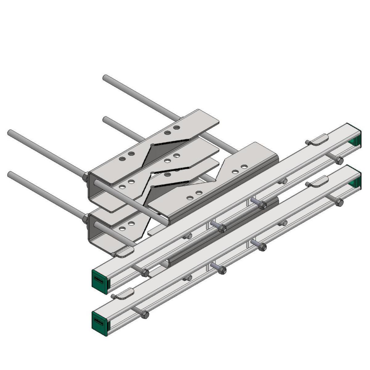 RRU fäste för rör - RRU FÄSTE 120-250MM *