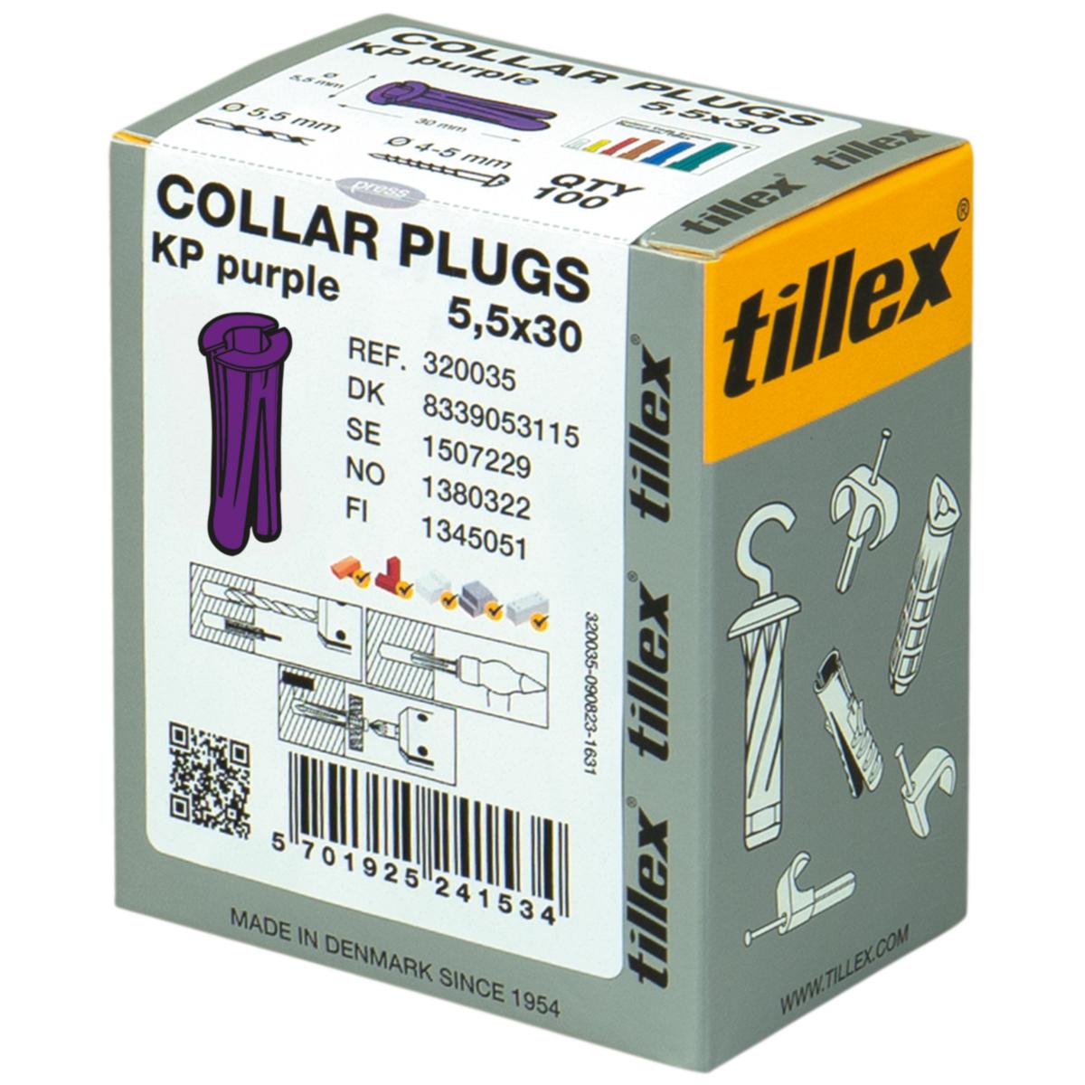 Skruvplugg KP - PLUGG LILA 5.5X30 KP PURPLE (100/FRP)
