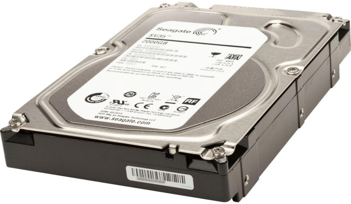 Seagate, Hårddisk till videolagringsenhet, Teletec - HÅRDDISK TILL NVR 2TB ST2000VX000