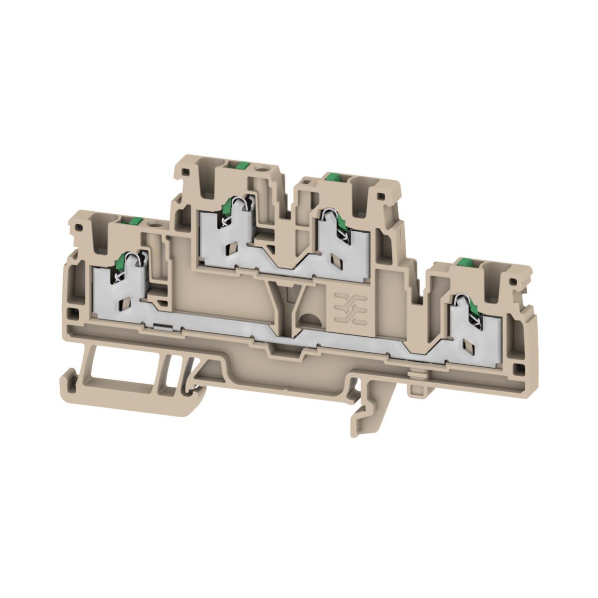 Plint SNAP IN, Flervånings-radplint - PLINT SNAP IN 2.5MM² 2VÅN MB S2T 2.5