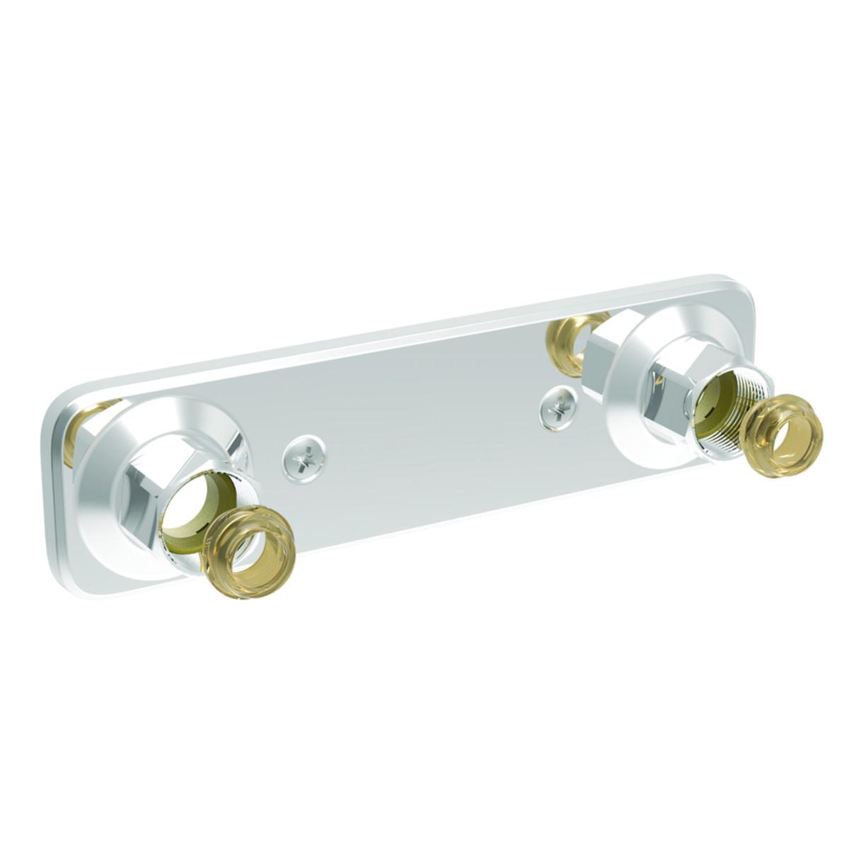 Mixer bracket chrome for V6 wall penetration system hidden, Vatette - VATETTE MIXER BRACK.V6 160 CC HIDDEN Ø12 AND 15 CU