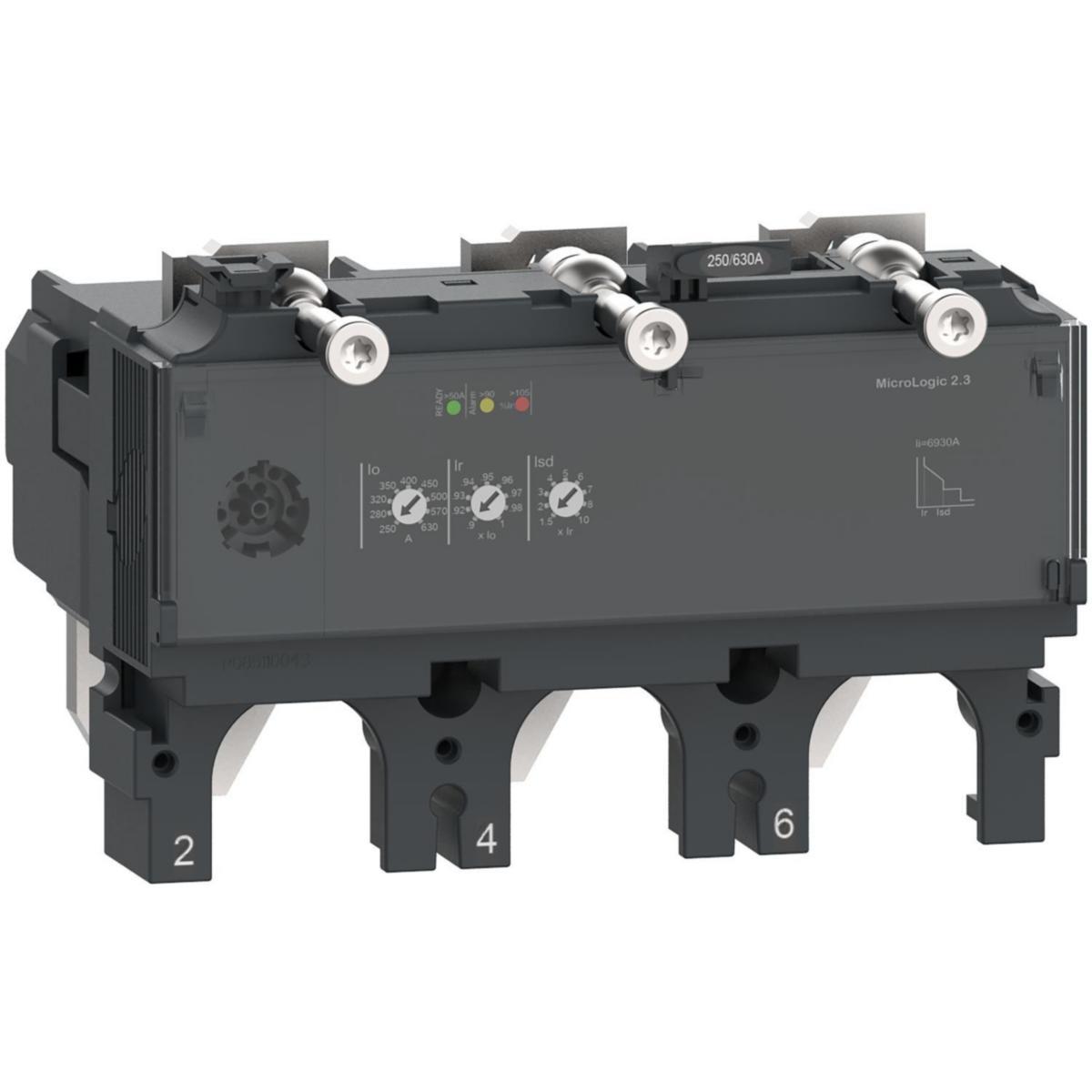 Skydd MicroLogic 2.3 - SKYDD 3P MICROL 2.3 250A C4032D250