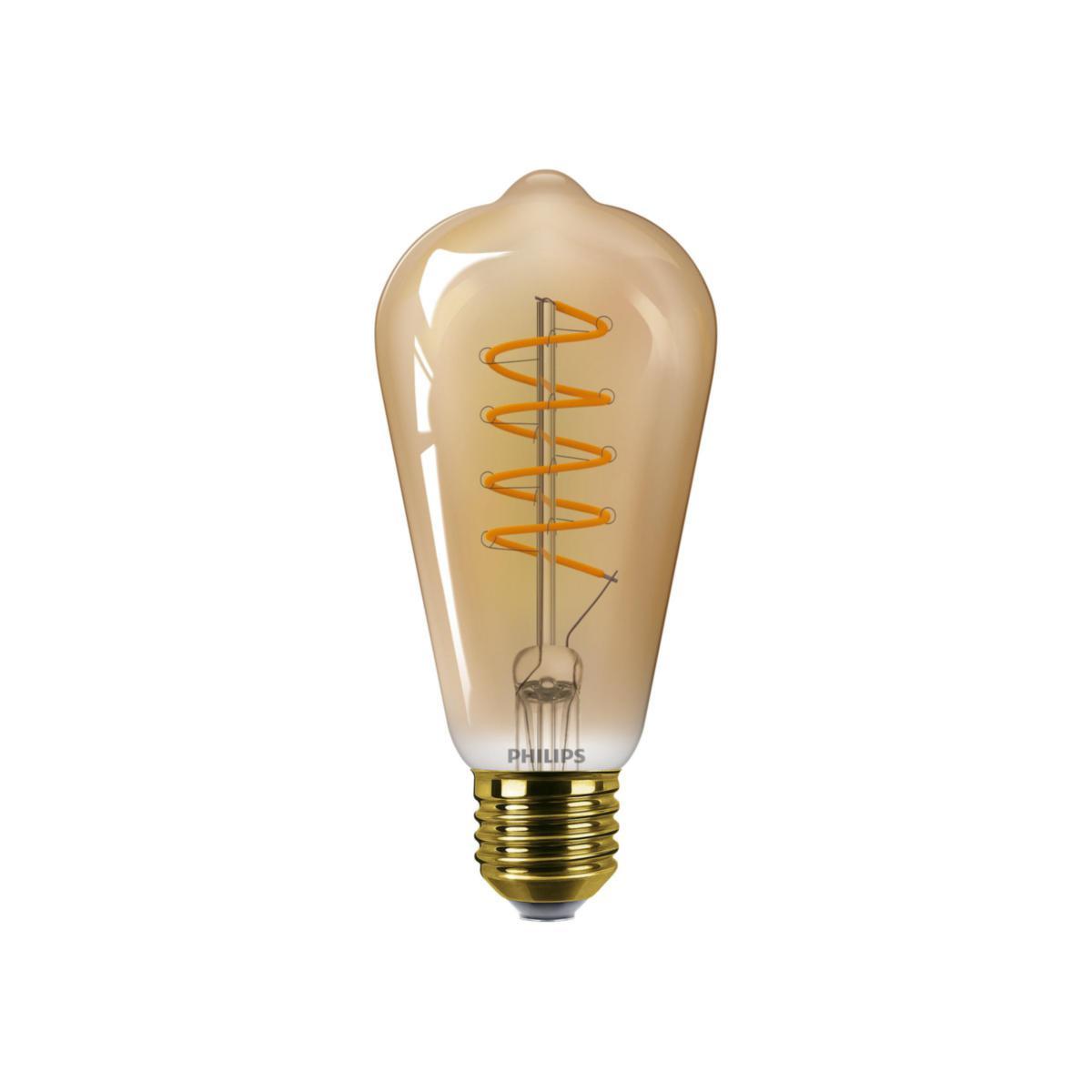 LED-lampa Klassisk med glödtråd gold - LEDFILAM 25W ST64 E27GOLD SP D 871951431545700