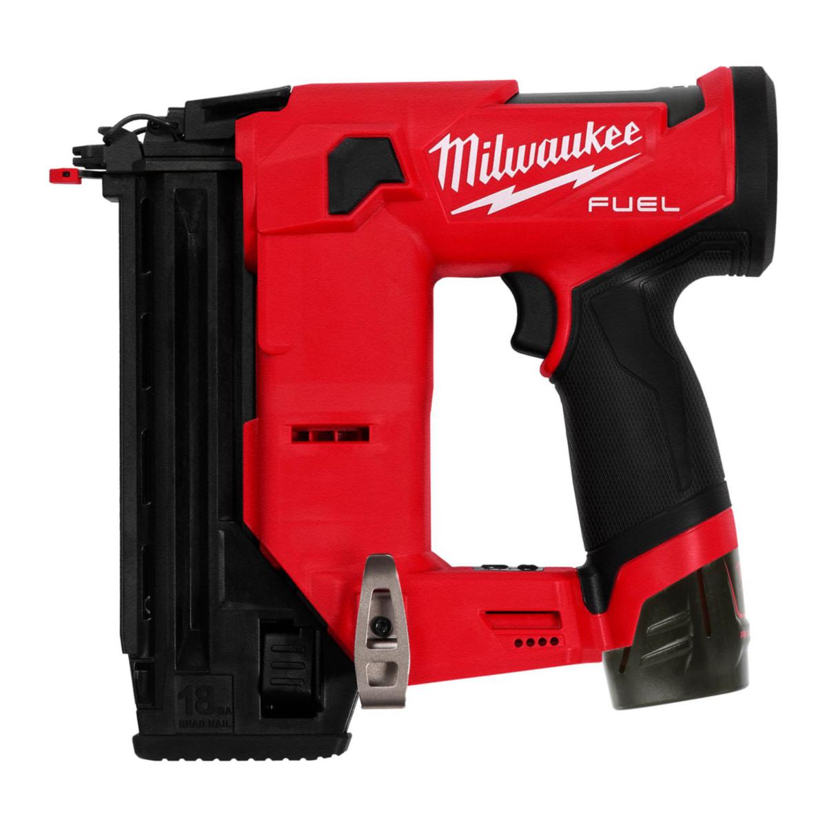 Dyckertpistol Milwaukee M12 FCN18GS-202X - DYCKERTPISTOL MILWAUKEE M12 FCN18GS-202X, 2 X 2 AH BATTERI