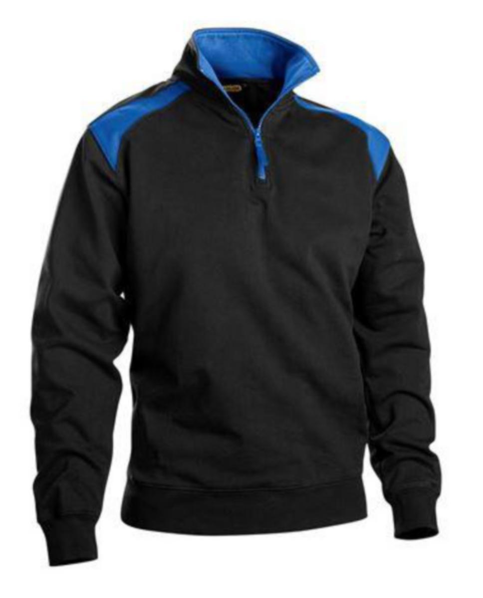 Tröja Blåkläder 3353-1158 - TRÖRA BLK 3353-1158 HALVZIP SVART/KORNBLÅ STL S