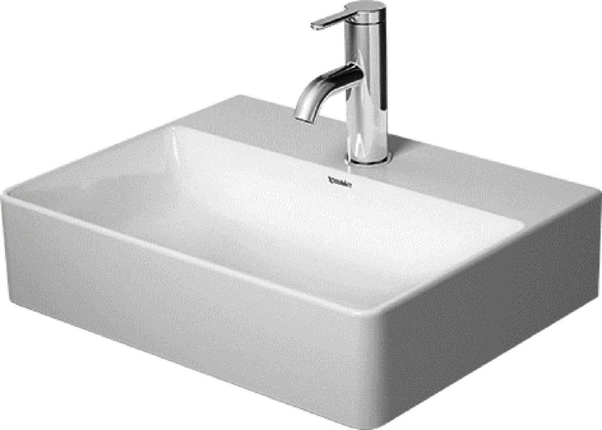 Tvättställ DuraSquare, Duravit - DURAVIT TVÄTTSTÄLL DURASQUARE BULT, 450X350 UTAN BL.HÅL