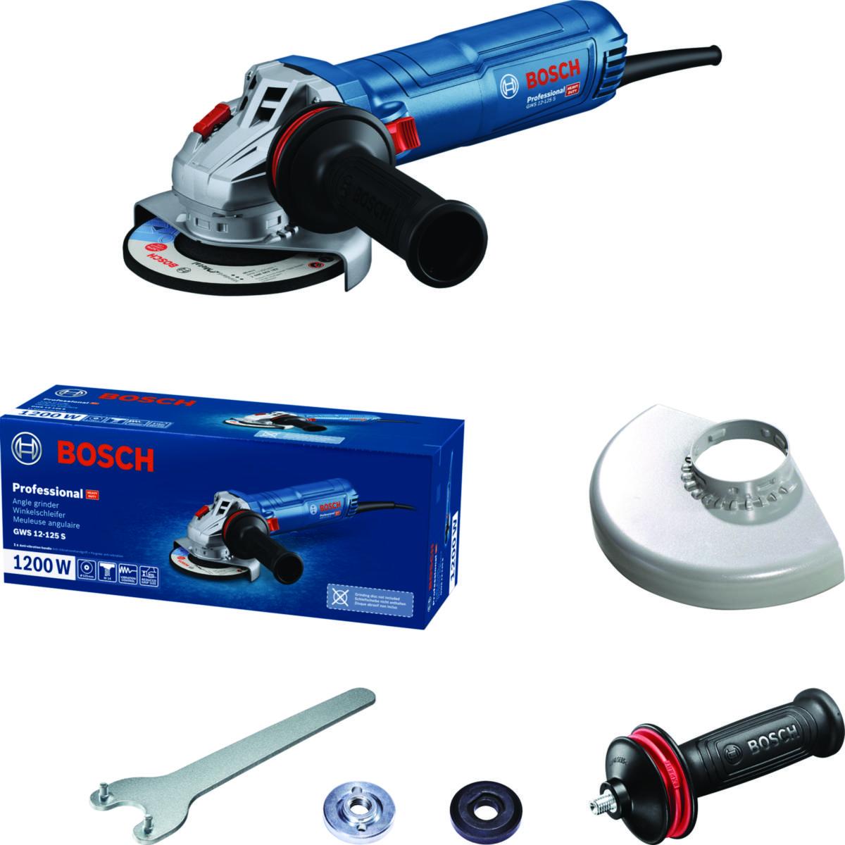 Vinkelslipmaskin Bosch GWS 12-125 S - VINKELSLIP GWS 12-125 S KARTONG 1200 W M14 125 MM 5,9