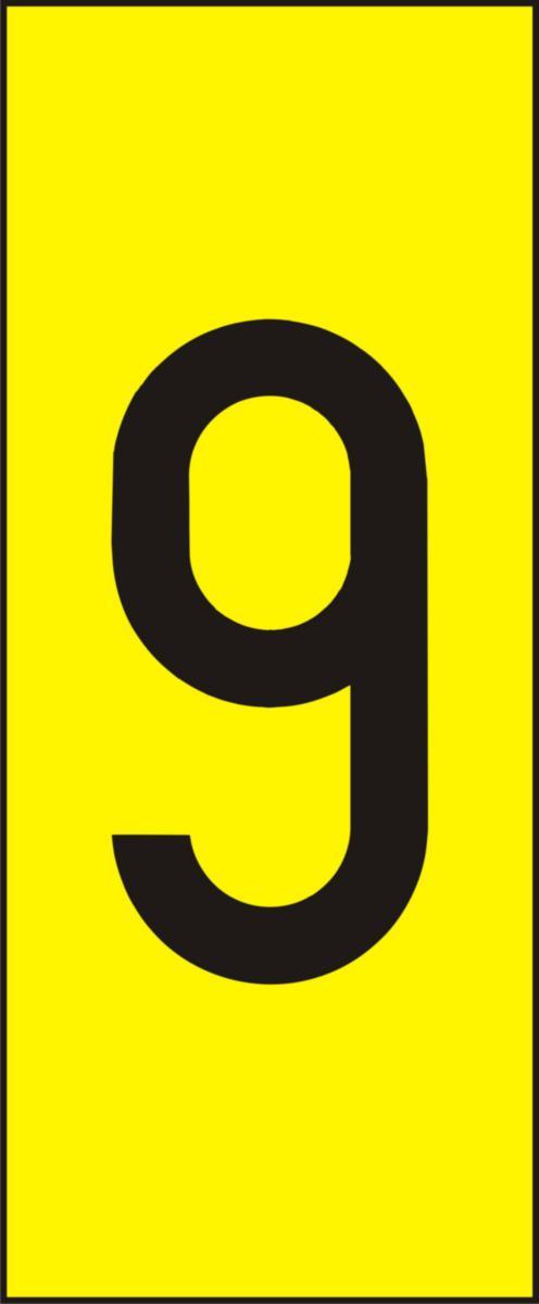 Labelling system H10, Yellow with black numbers - MARK SYST H10 YELLOW NO 9