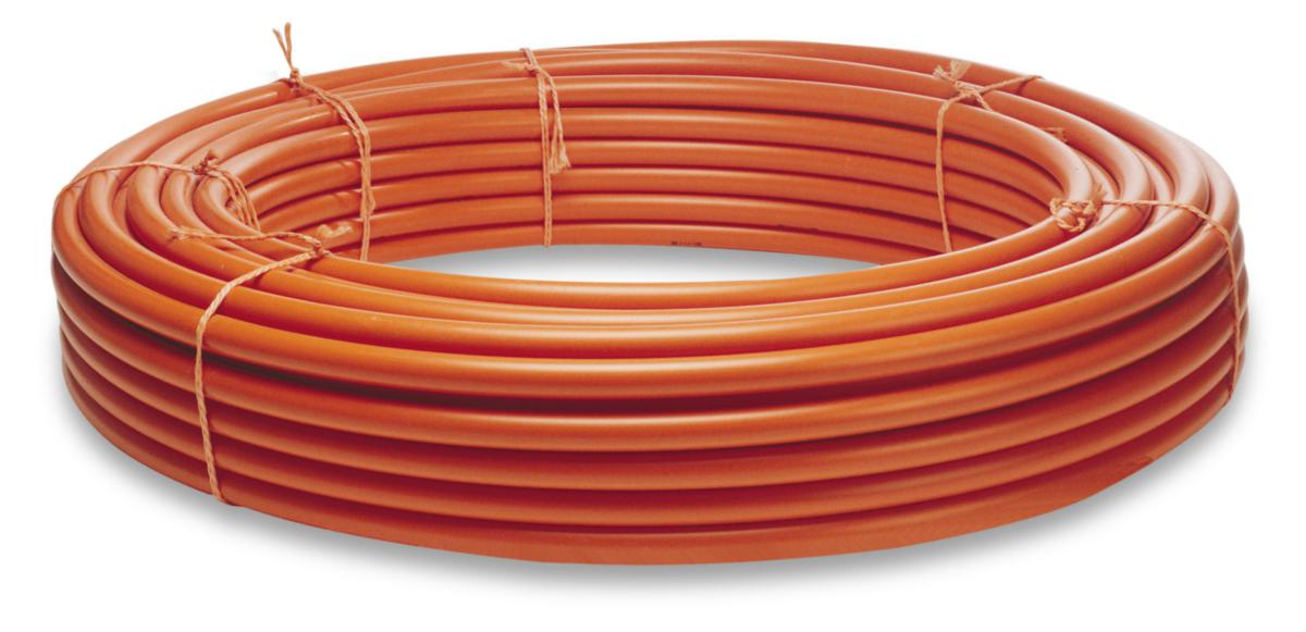 Kabelrör SRN, slät, orange, i ring - KABELRÖR PEM 32/28 ORANGE(100) SLÄTA
