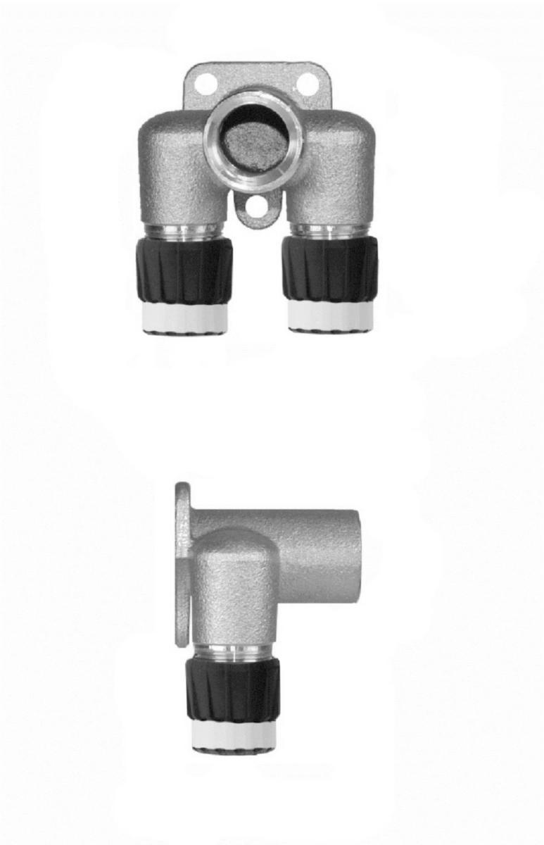 Väggfäste med 2 anslutningar , Sanipex MT - VÄGGFÄSTE D16XD16XR15 DJ. 50 V SANIPEX MT 4611.150