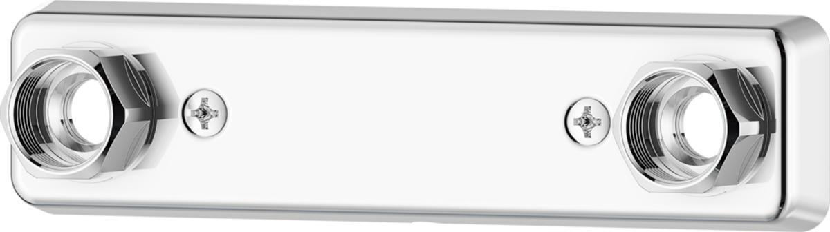 Mixer bracket Rectangular 160 c/c hidden, Mora/FMM - FMM/MA MIXER BRACKET 160 C/C CHROME. PEX 15 MM
