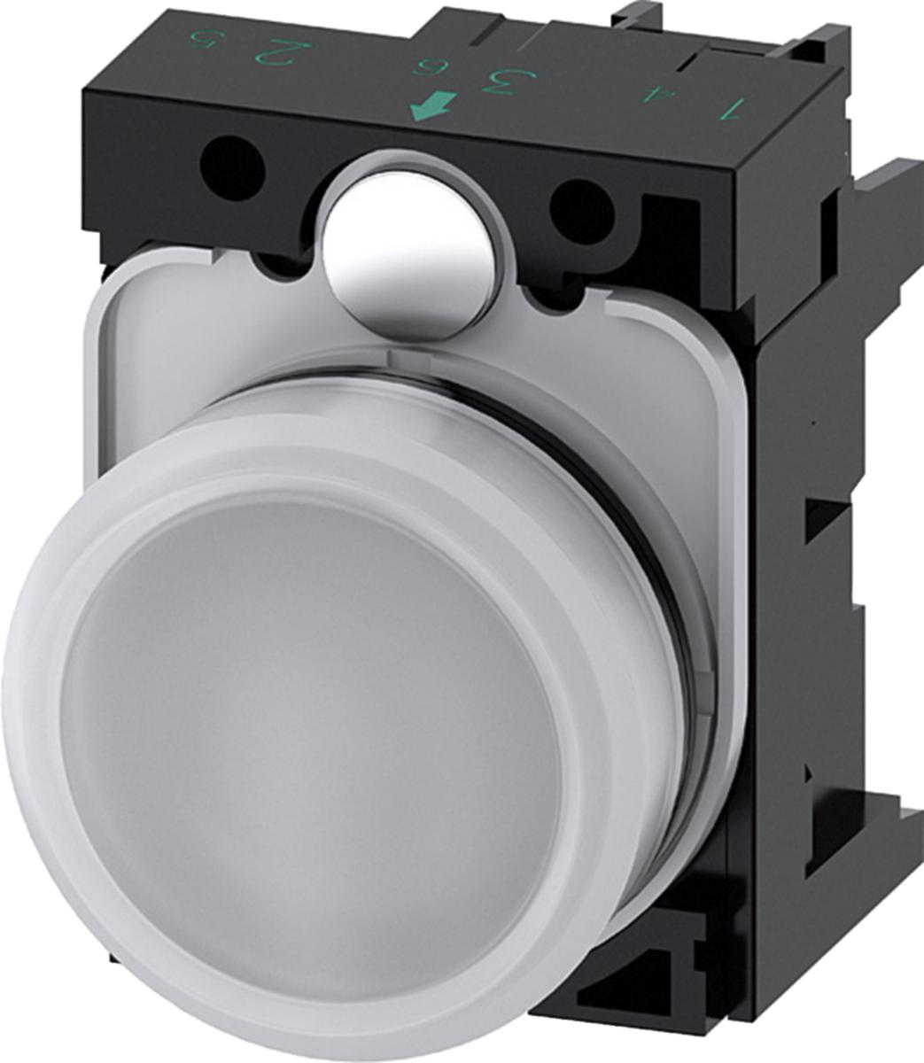 Signallampa 3SU11 - SIGNALLAMPA VIT LED 24V 3SU1102-6AA60-1AA0