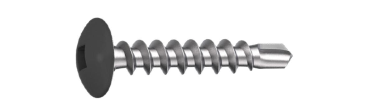 Fönsterbleckskruv BSP SS C4 - FÖNSTERBLECKSKRUV BSP C4 4.0X20 RAL7016 GRÅ 500ST