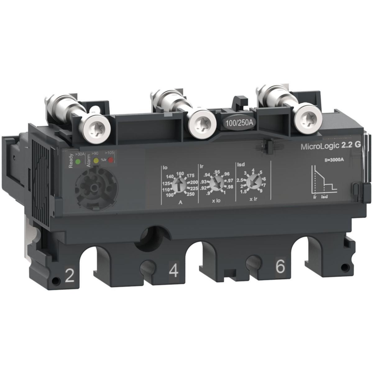 Skydd MicroLogic 2.2 G - SKYDD 3P MICROL 2.2G 250A C2532G250