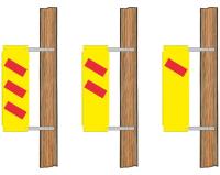 Skyltsats Korsande ledning