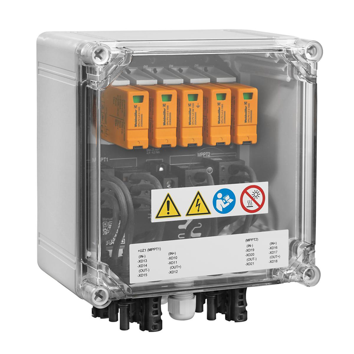 Låda 2 MPPT 2in/1ut Evo2 - LÅDA 2 MPPT 2 IN/1 UT EVO2 PVNDC2IN/1OUTX22MPPTSPD1R
